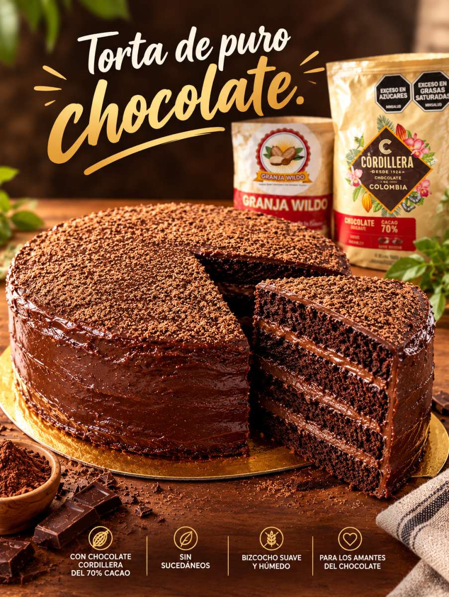 Torta de chocolate (1300 gramos)